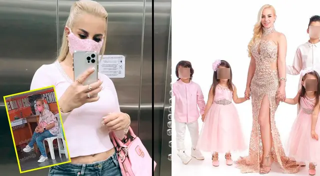 Dalia Durán dedicada a la crianza de sus hijos.