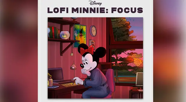 Esta presentación de LoFi Minnie la puedes encontrar con las mejores canciones de Disney a una versión completamente distinta. (Foto: Disney) Esta presentación de LoFi Minnie la puedes encontrar con las mejores canciones de Disney a una versión completamente distinta. (Foto: Disney)