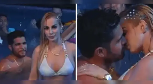 Jair Mendoza le echa flores a Dalia Durán.