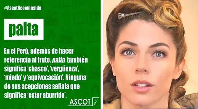 Stephanie Cayo explicó que ‘palta’ es “estar aburrido”. Ante ello, Ascot no dudó en pronunciarse.