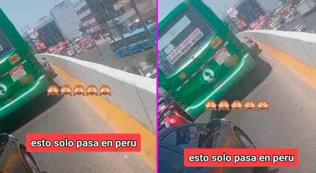 El conductor tuvo que correr con dirección a la avenida. El conductor tuvo que correr con dirección a la avenida.