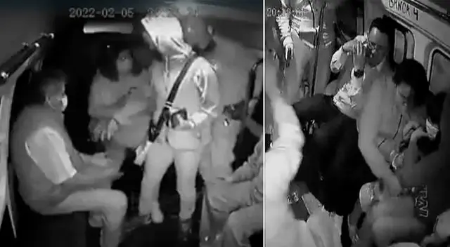 Los pasajeros intentaron resistirse al asalto, pero los ladrones los amenazaron.