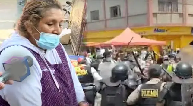 Mujer aseguro que fiscalizadores de Breña la maltrataron cuando quisieron decomisarle sus productos.