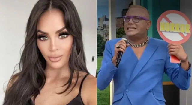 Carlos Cacho arremete contra look de Sheyla Rojas. Carlos Cacho arremete contra look de Sheyla Rojas.