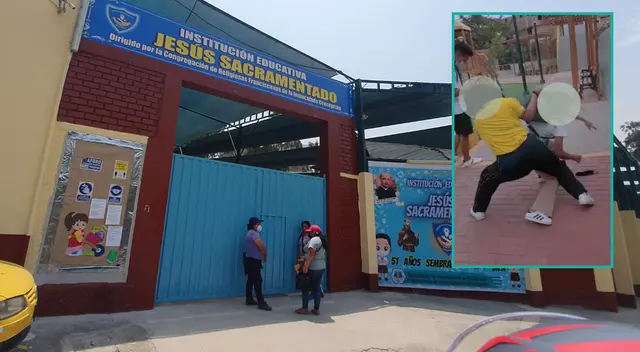 Adolescente de primero de secundaria se agreden al terminar sus clases escolares.