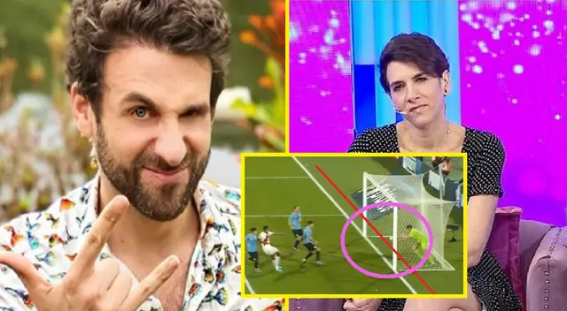 Rodrigo González y Gigi Mitre no están de acuerdo con anulación de gol de Perú ante Uruguay. Rodrigo González y Gigi Mitre no están de acuerdo con anulación de gol de Perú ante Uruguay.