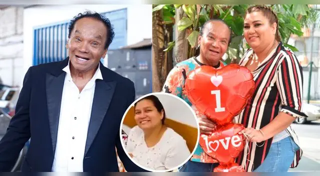 Melcochita feliz junto a su esposa Monserrat Seminario, apoyando su decisión.