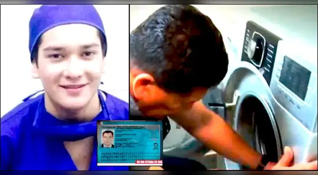 Padre de Kevin Jordan Lucano Tejada encontró una DNI en la lavadora de su hijo.