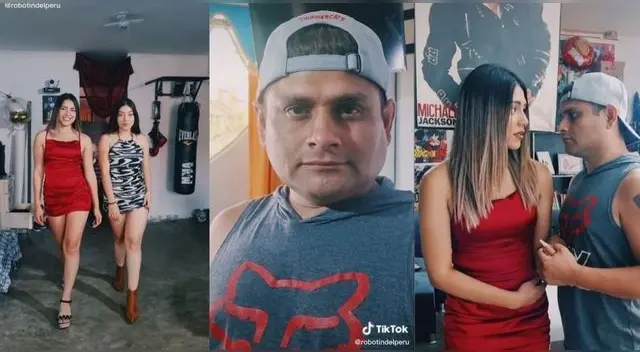 El cómico, su pareja y la prima de esta encendieron las redes sociales con escena en TikTok.