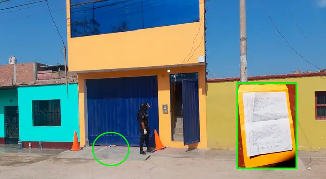 Carta y explosivo dejado en casa de empresario.