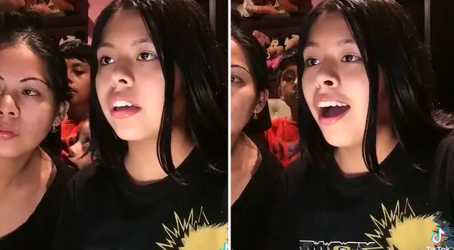 La joven grabó el momento en el que revisaba la lista de beneficiarios en la página web del programa de becas junto a toda su familia.