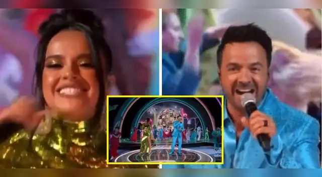 Luis Fonsi y Becky G cantaron en los Premios Oscar 2022.