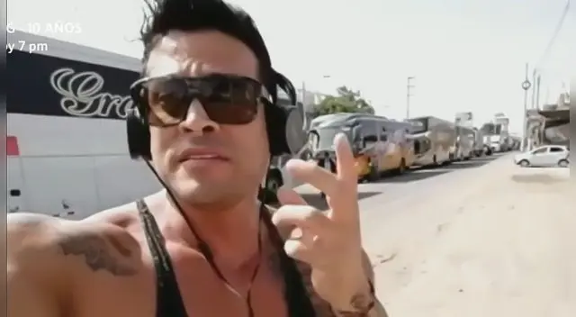 Christian Domínguez varado por paro de transportistas