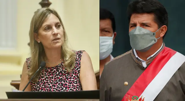 María Alva no quiso que Pedro Castillo se vaya del Parlamento.