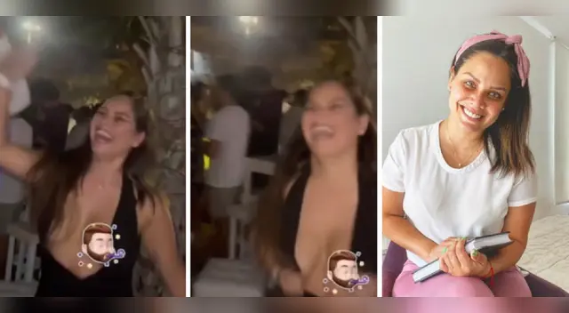 Andrea San Martín se divierte de lo lindo con Sebastián Lizarzaburu.