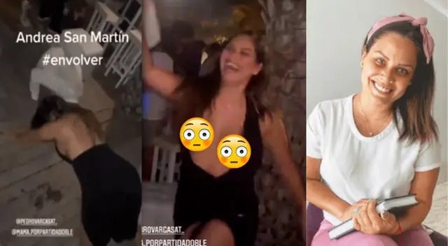 La modelo Andrea San Martín bailando. Foto: Andrea San Martín/Instagram