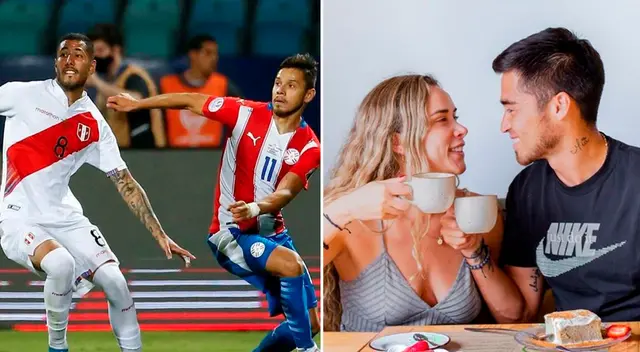 Gato Cuba observa junto a su hija y Ale Venturo el partido de Perú.