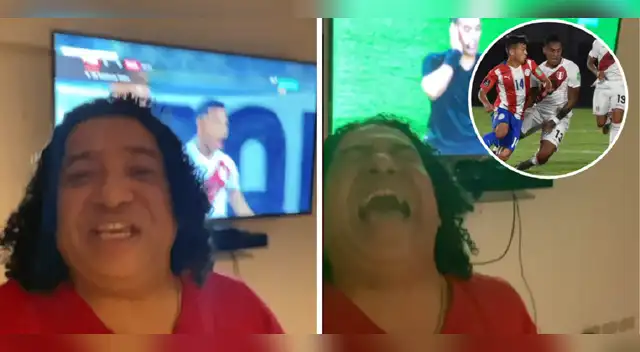 Carlos Vílchez llora tras el Perú vs. Paraguay. Carlos Vílchez llora tras el Perú vs. Paraguay.