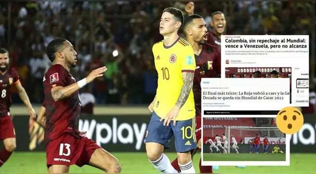 Colombia se quedó a un punto de lograr su clasificación al repechaje, pero no lo logró pese a triunfo ante Venezuela.