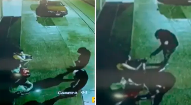 El hecho quedó registrado por las cámaras de seguridad del establecimiento, donde se observa el actuar de estos malhechores. El hecho quedó registrado por las cámaras de seguridad del establecimiento, donde se observa el actuar de estos malhechores.