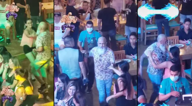 Escena del hombre bailando se hizo viral en las redes sociales. Escena del hombre bailando se hizo viral en las redes sociales.