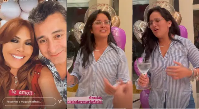 Daniela Darcourt cantó en fiesta de cumpleaños de Magaly Medina Daniela Darcourt cantó en fiesta de cumpleaños de Magaly Medina