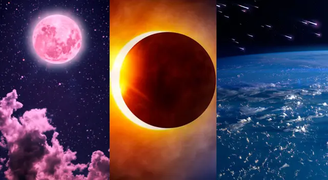 Calendario astronómico de abril de 2022.