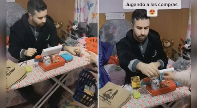 Miles de usuarios quedaron cautivados con esta tierna escena. Foto: captura de TikTok/Composición GLR