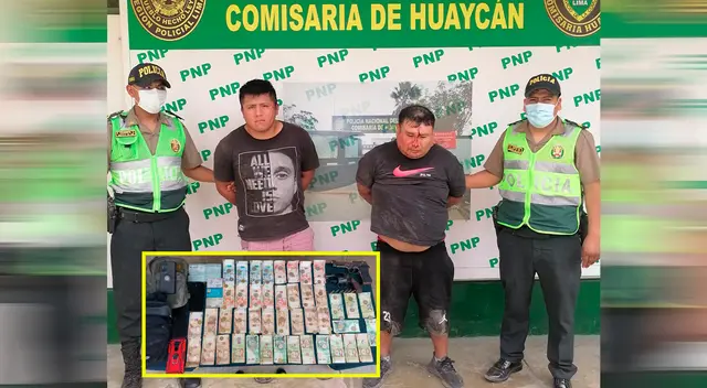 Policía logra detener a dos sujetos que asaltaron a comerciante.