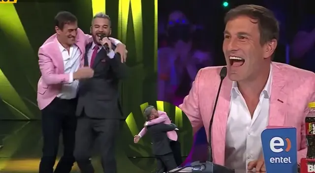 Mauri Stern abraza a Adolfo Aguilar EN VIVO: