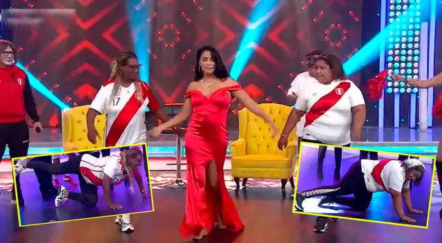 Mamá de Advíncula y Yoshimar Yotún realizar peculiar baile.