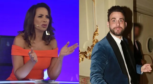 Mónica Cabrejos dispara contra Peluchín. Mónica Cabrejos dispara contra Peluchín.