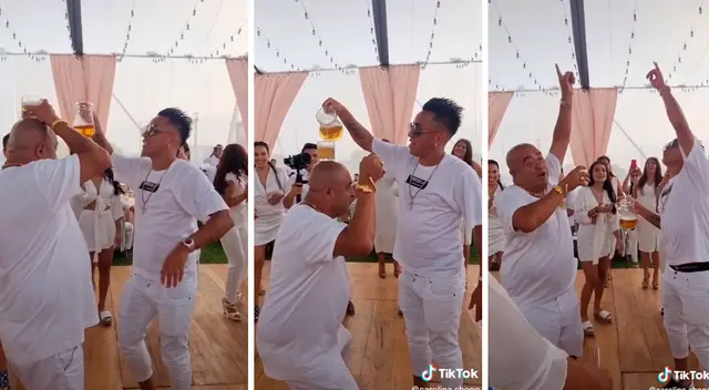 Christian Cueva celebra en Trujillo junto a sus familiares.