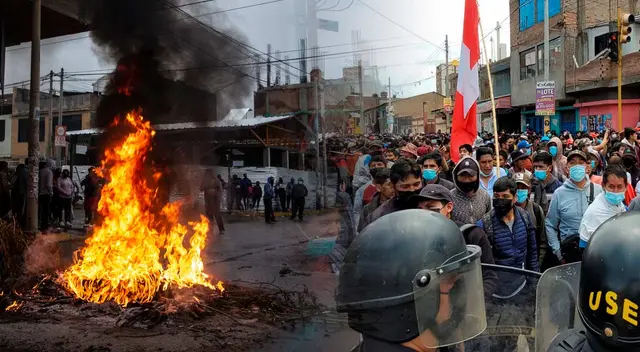 Protestas en Huancayo Protestas en Huancayo