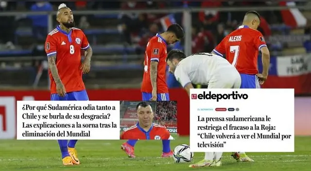 La selección de Chile se quedó por segunda vez sin ir a un Mundial tras perder ante los uruguayos.