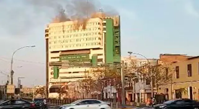 Incendio en la oficina de la Dirincri