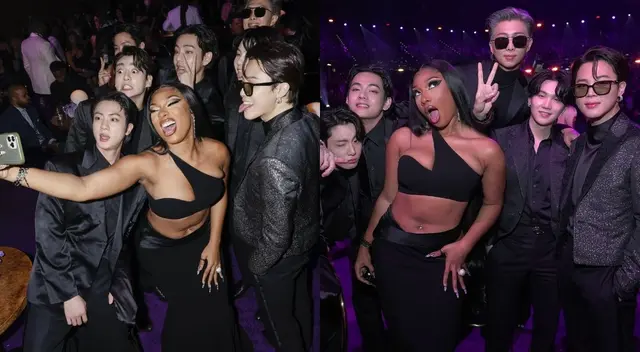 Grammy 2022: BTS y rapera Megan Thee Stallion se roban el show