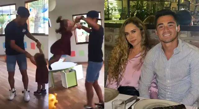 Gato Cuba se gana cariño de hija de Ale Venturo y la hace jugar dándole vueltitas