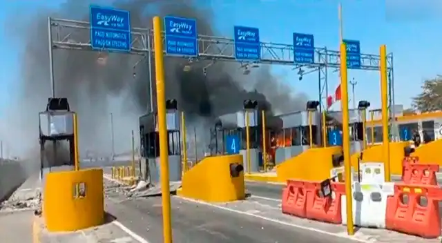 Incendian casetas de peaje en Ica