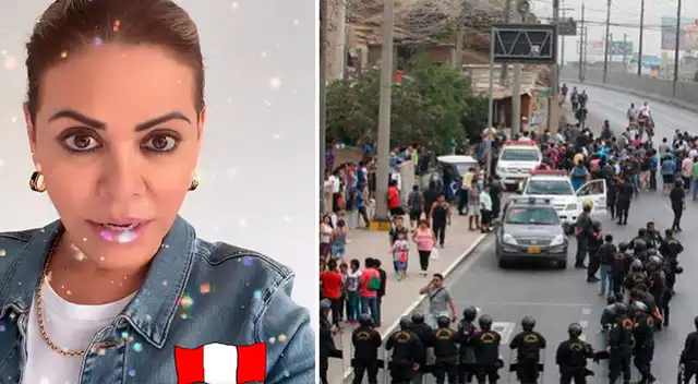 Gisela Valcárcel apoya al paro de transportistas.