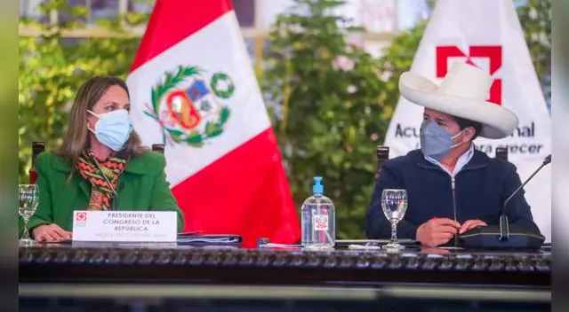 María del Carmen Alva echa a congresistas de Perú Libre de reunión entre Pedro Castillo y el Parlamento