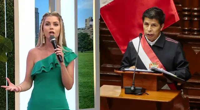 Brunella Horna contra Pedro Castillo.