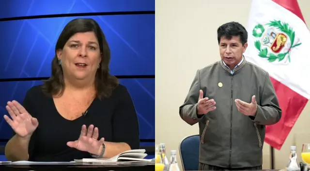 Rosa María Palacios contra Pedro Castillo.