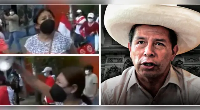 Mujer pide renuncia de Pedro Castillo.