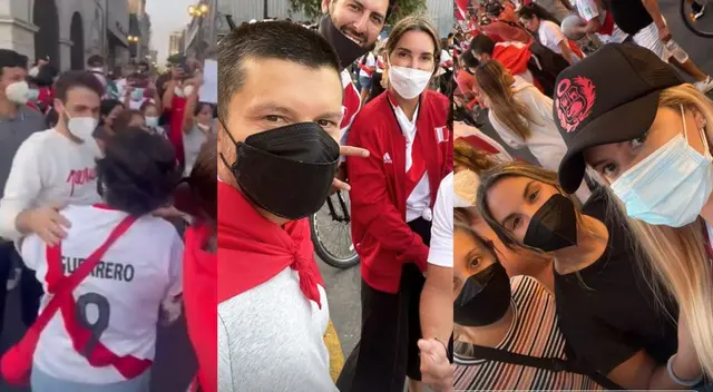 Rodrigo González, Mario Hart, Brunella Horna y otros famosos que asistieron a marcha contra Pedro Castillo