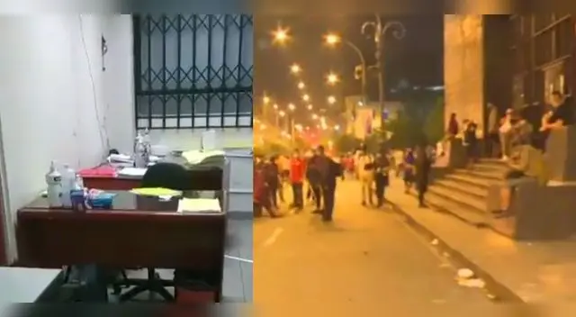 Corte superior de Justicia fue una de las propiedades del Estado con daños en esta manifestación. Corte superior de Justicia fue una de las propiedades del Estado con daños en esta manifestación.