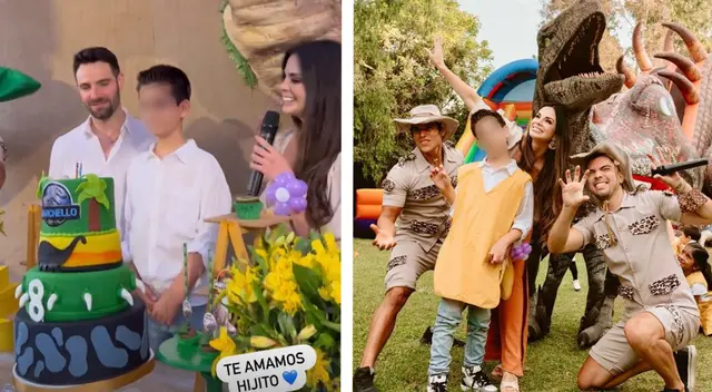 Sully Sáenz y su expareja disfrutan de su hijo.