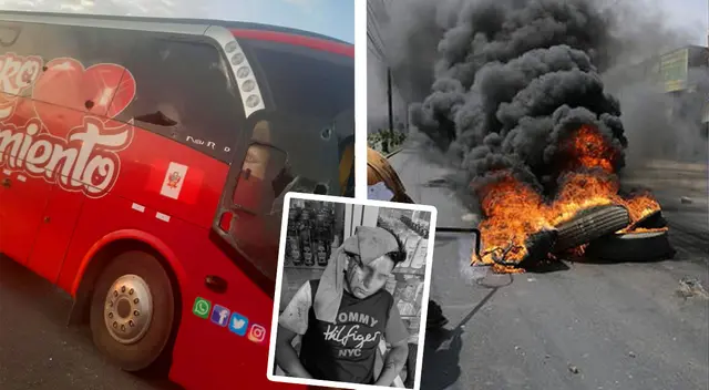 Puro Sentimiento: Bus y músicos aterrados en pleno paro en Ica. Puro Sentimiento: Bus y músicos aterrados en pleno paro en Ica.