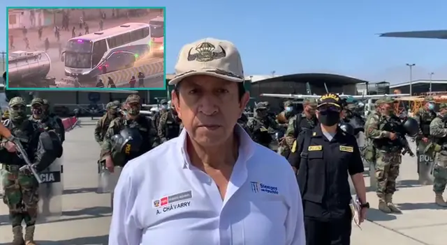 Alfonso Chávarry, acudió a Ica con policías para hacerle frente a los manifestantes del paro. Alfonso Chávarry, acudió a Ica con policías para hacerle frente a los manifestantes del paro.