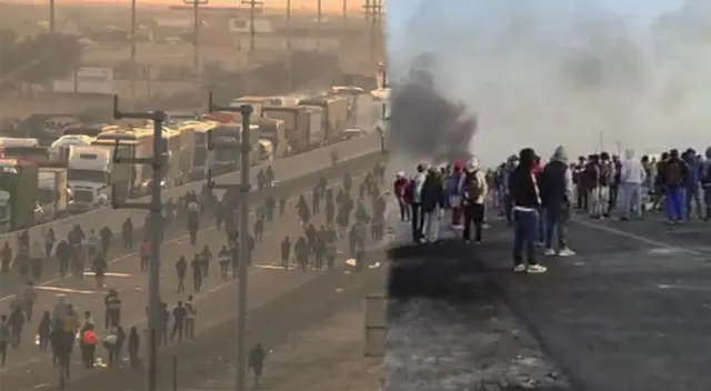 Delincuentes en paro de transportistas querían agredir y quitarle la cámara a periodista en Ica. Delincuentes en paro de transportistas querían agredir y quitarle la cámara a periodista en Ica.